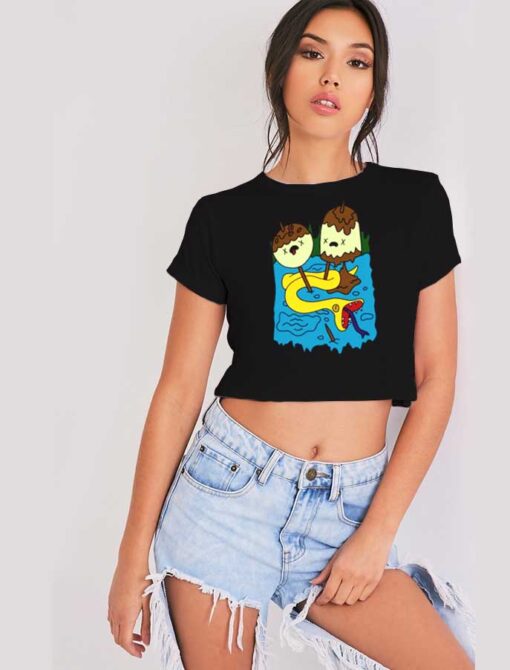 Princess Bubblegum's Rock Snake Cartoon Crop Top Shirt