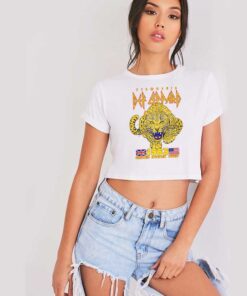 Pyromania Def Leppard 1983 Tour Crop Top Shirt