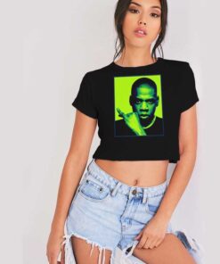 Rapper Jay Z Photo Shot Retro Crop Top Shirt