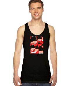 Red Lips Group Space Tank Top