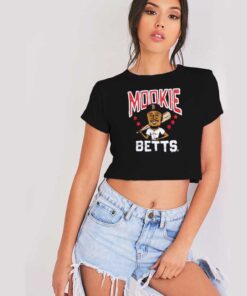 Red Sox Mookie Betts Baseball Crop Top Shirt