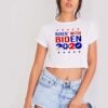 Ridin With Biden 2020 America Flag Crop Top Shirt