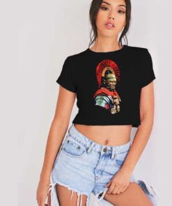 Roman Centurion War Armor Crop Top Shirt