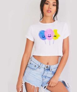 Sad Cotton Candy Not So Dandy Crop Top Shirt