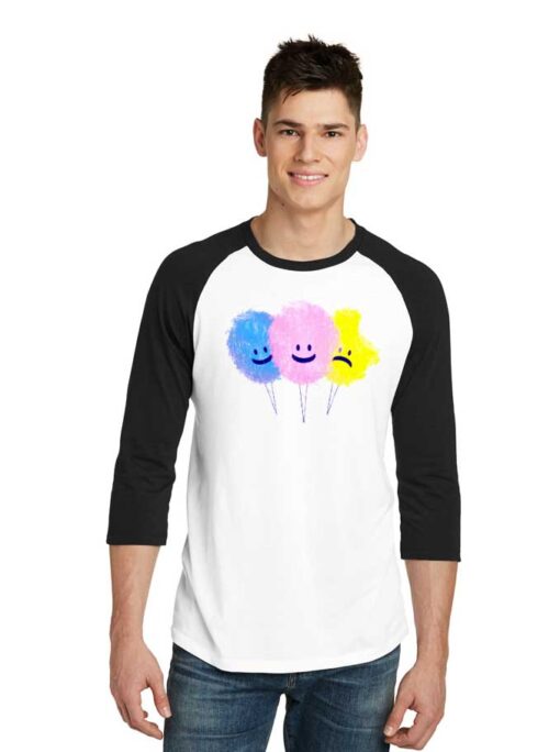 Sad Cotton Candy Not So Dandy Raglan Tee