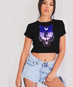 Sailor Moon Fight like a girl Cat Crop Top Shirt