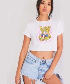 Sailor Moon Machine Girl Scared To Death Crop Top Shirt