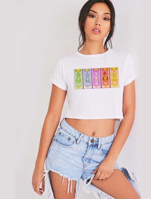 Sailor Moon Tarot Card Crop Top Shirt