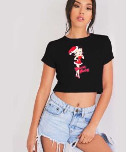 Santa Baby Betty Boop Christmas Costume Crop Top Shirt