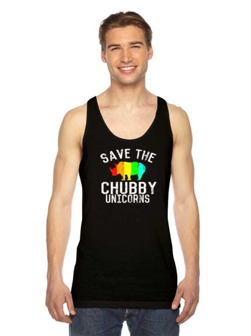 Save the Chubby Unicorns Rhino Tank Top