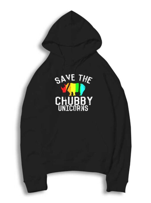 Save the Chubby Unicorns Rhino Hoodie