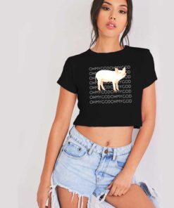 Shane Dawson Oh My God Pig Logo Crop Top Shirt