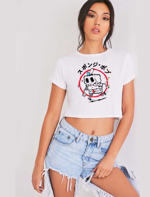 SpongeBob SquarePants Skeleton Crop Top Shirt