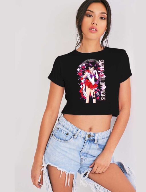 Super Sailor Mars Anime Girl Crop Top Shirt