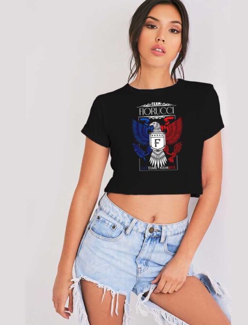 Team Fiorucci Lifetime Member Eagle Crop Top Shirt