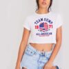 Team Gump All American Ping Pong 1971 Crop Top Shirt