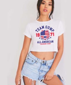 Team Gump All American Ping Pong 1971 Crop Top Shirt