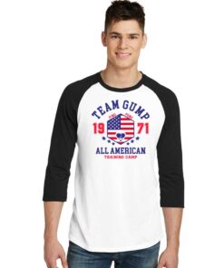 Team Gump All American Ping Pong 1971 Raglan Tee