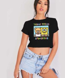 Teddy Fresh Spongebob Squarepants Photo Crop Top Shirt