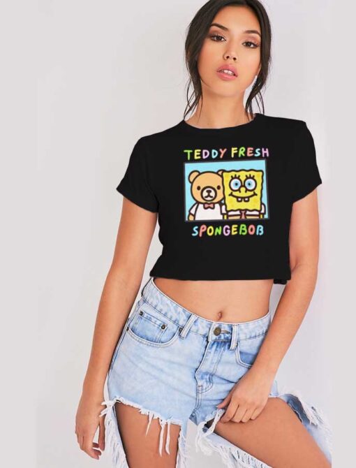 Teddy Fresh Spongebob Squarepants Photo Crop Top Shirt