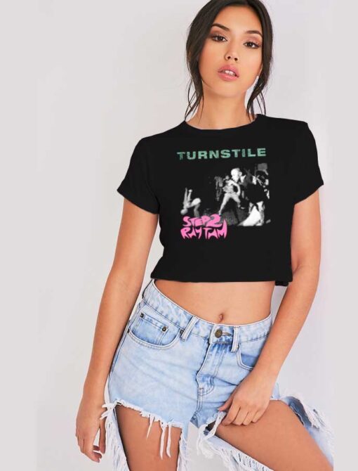 Turnstile Step Rhythm Vintage Crop Top Shirt