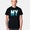 Urban New York City Skyline Statue T Shirt