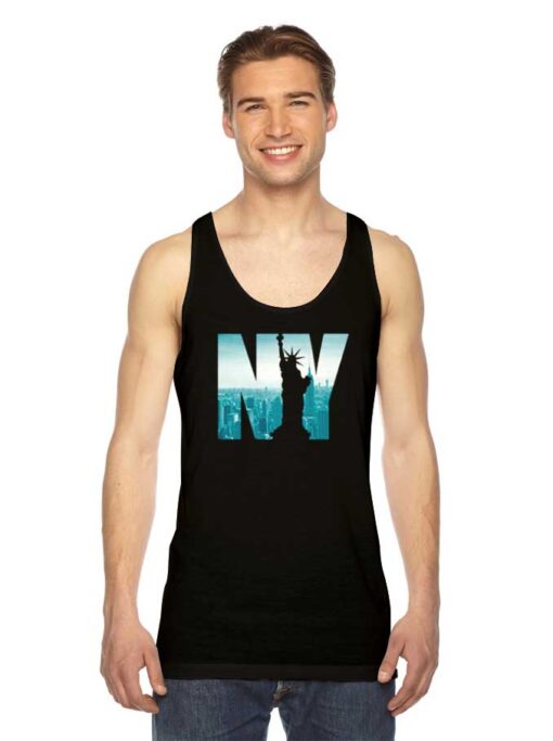 Urban New York City Skyline Statue Tank Top