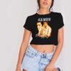 Vintage Elvis Presley Memorial LED Logo Crop Top Shirt