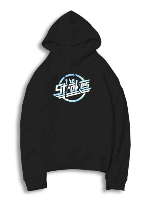 Vintage The Strokes Band Shiny Logo Hoodie