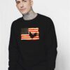 Vintage US Flag Cock Fight Battle Sweatshirt