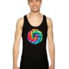 Volleyball Tie Dye Blue Purple Tank Top