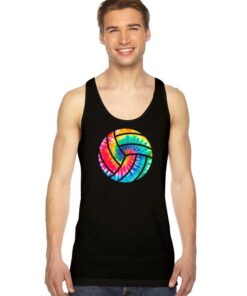 Volleyball Tie Dye Blue Purple Tank Top