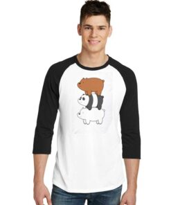 We Bare Bears Mountain Raglan Tee