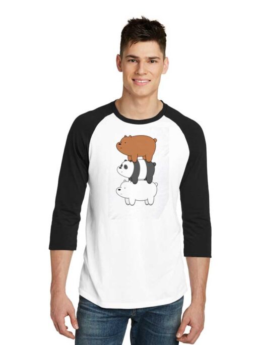 We Bare Bears Mountain Raglan Tee