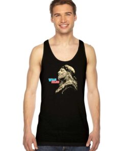 Willy Nelson Portrait Retro Tank Top