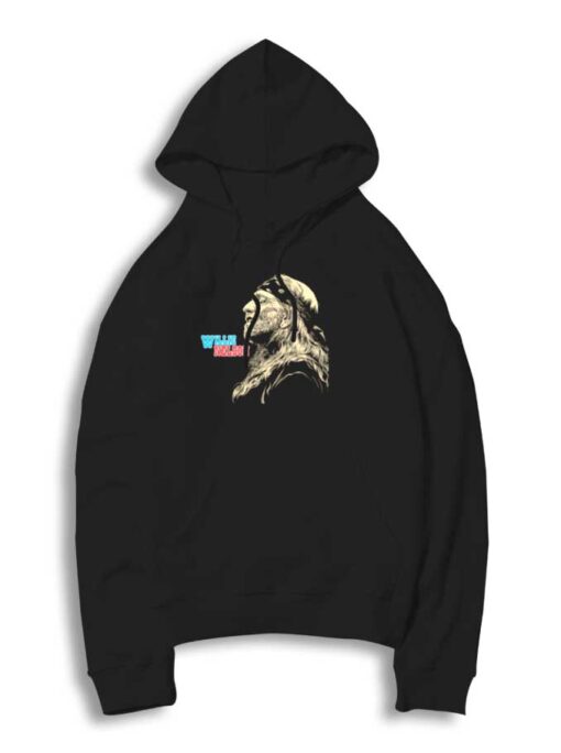 Willy Nelson Portrait Retro Hoodie