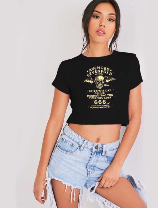 Avenged Sevenfold Forever Seize The Day Crop Top Shirt