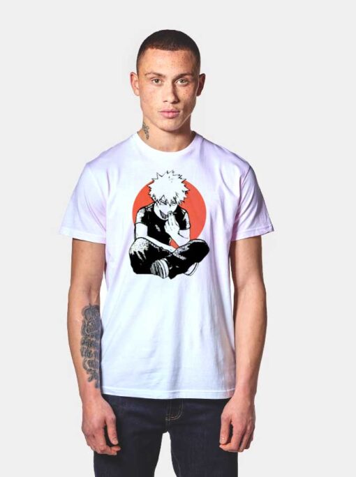 Bakugo Fries Anime Japanese Flag T Shirt