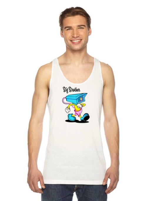 Big Brother Security Camera Cartoon Tank Top