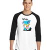 Big Brother Security Camera Cartoon Raglan Tee