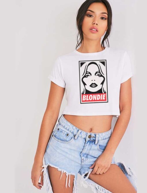 Blondie Debbie Harry Obey Crop Top Shirt