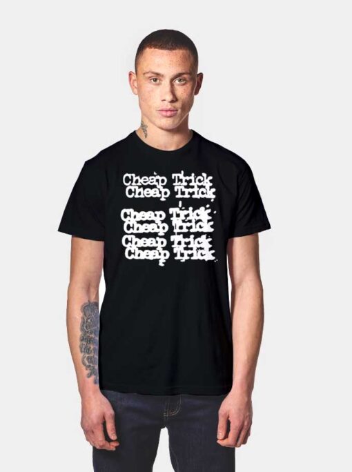 Cheap Trick Rock Band Dripping T Shirt