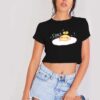 Cute Japanese Kawaii Space Egg Crop Top Shirt