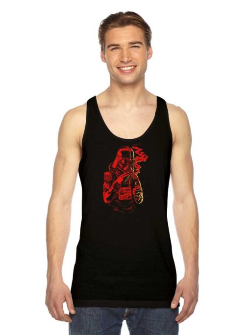 Darth Vader Cool Monochrome Paint Tank Top