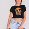 Eagle On Sunset Harley Davidson Crop Top Shirt