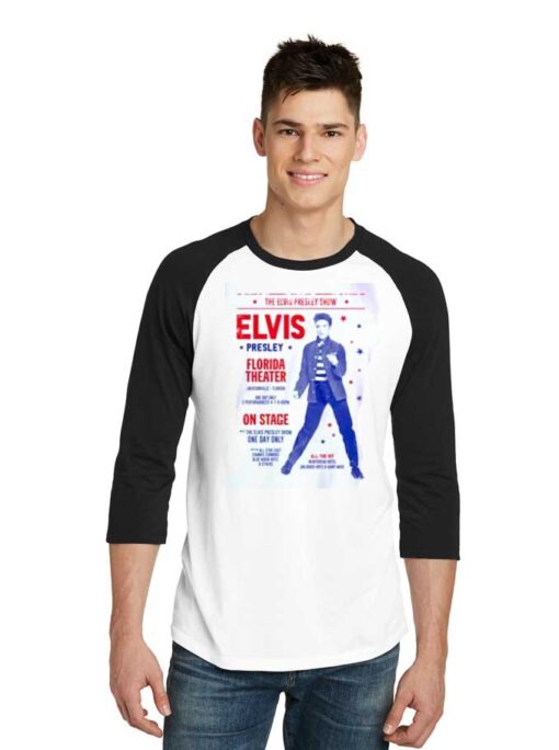 Elvis Presley Poster Vintage Raglan Tee