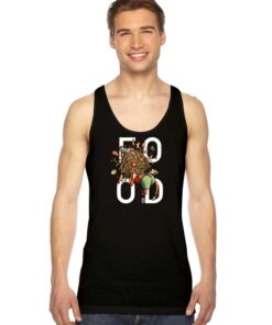 Food Noodle Mask Man Food Lover Tank Top