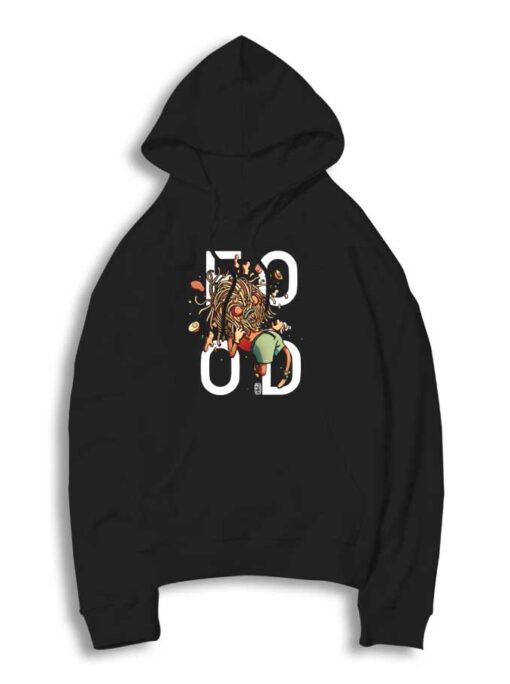 Food Noodle Mask Man Food Lover Hoodie