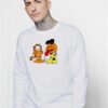 Garfield Halloween Pumpkin Cartoon Sweatshirt