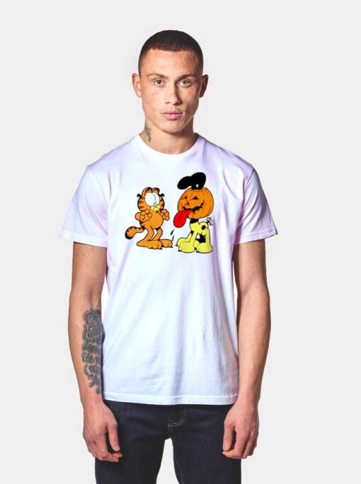 Garfield Halloween Pumpkin Cartoon T Shirt